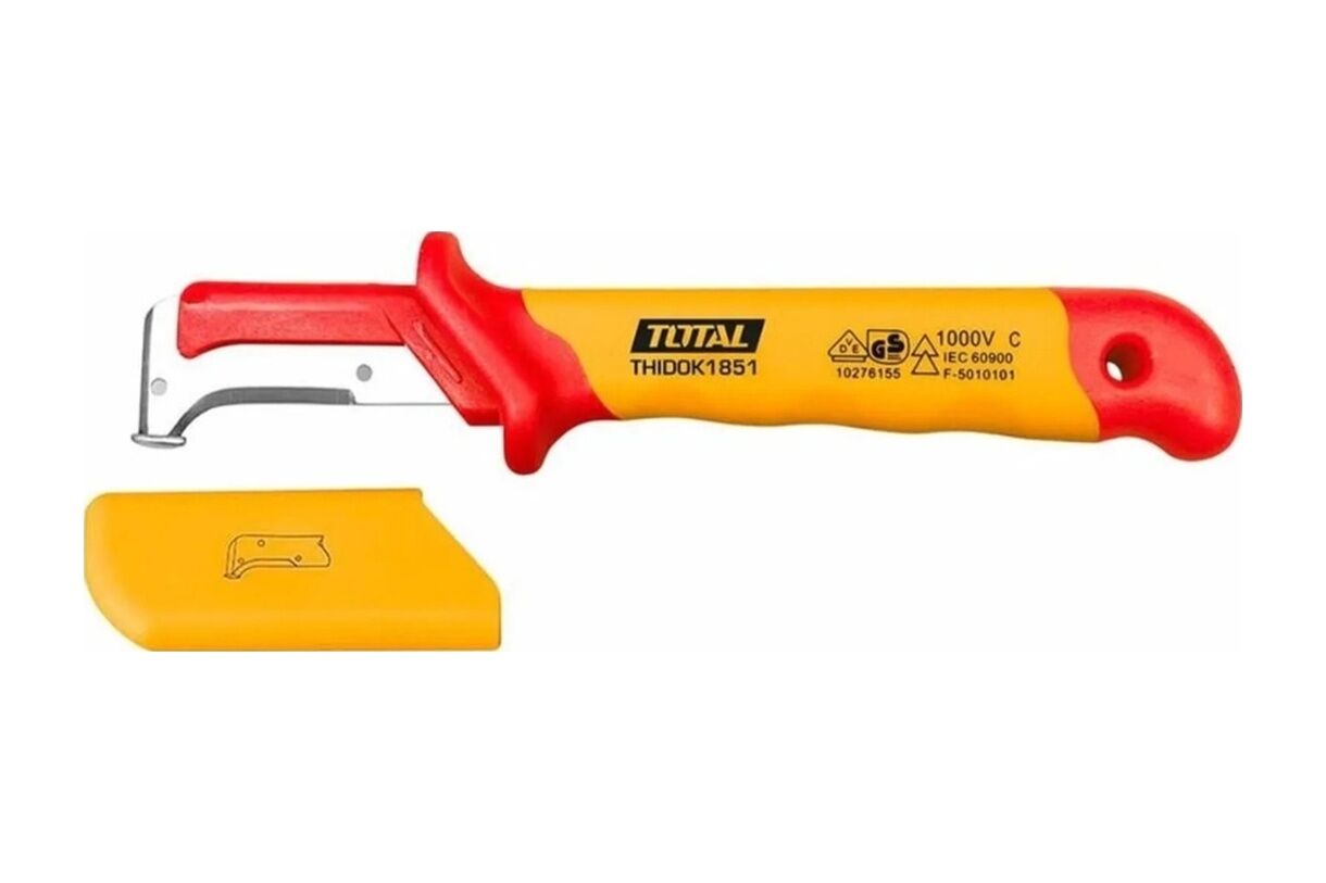 Total Thıdck1851 50x185mm Vde Kanca Bıçak Kablo Sıyırma Soyma Bıçağı İzoleli