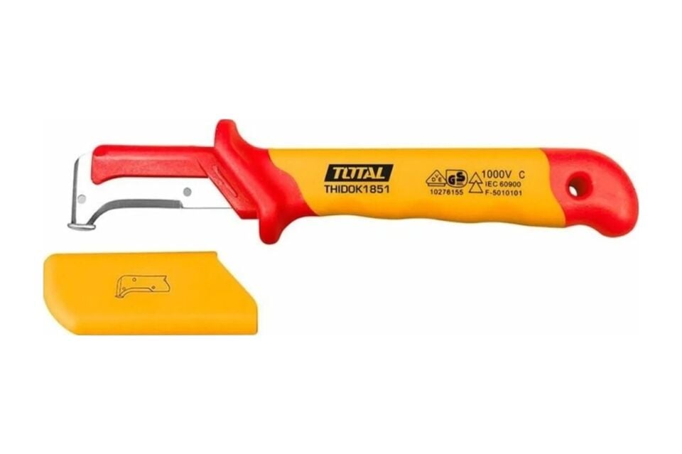 Total Thıdck1851 50x185mm Vde Kanca Bıçak Kablo Sıyırma Soyma Bıçağı İzoleli