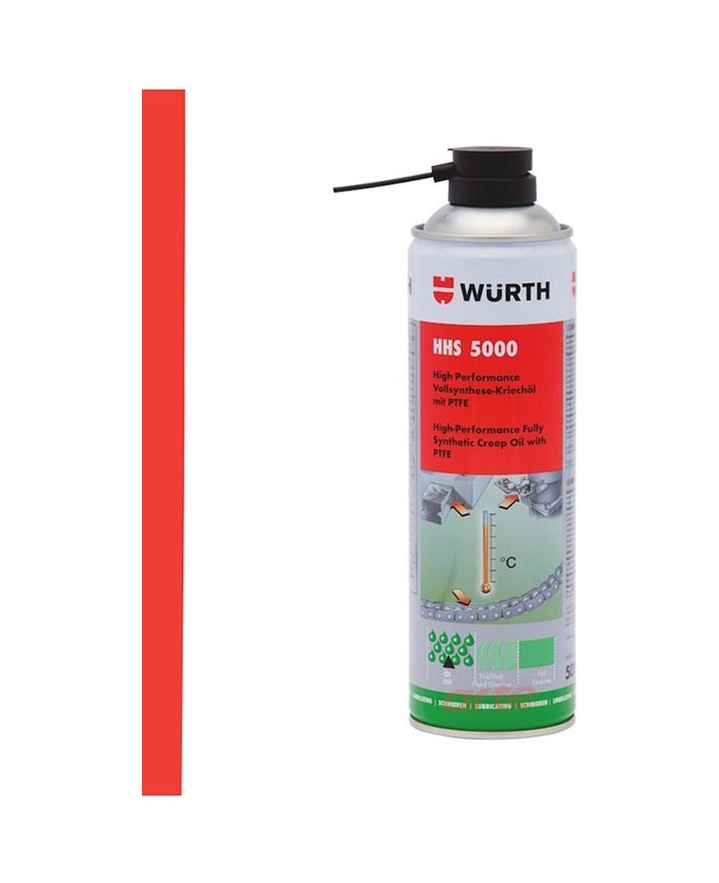 WÜRTH HHS 5000 ISIYA DAYANIKLI YAĞLAMA 500 ML