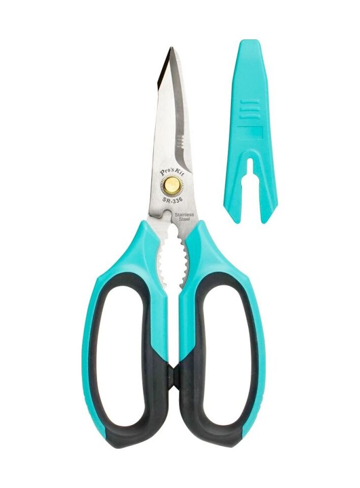 SR-336 Çok Amaçlı Makas Tırtıklı Bıcak aliminyum,plastik,bakır,galvaniz,kauçuk