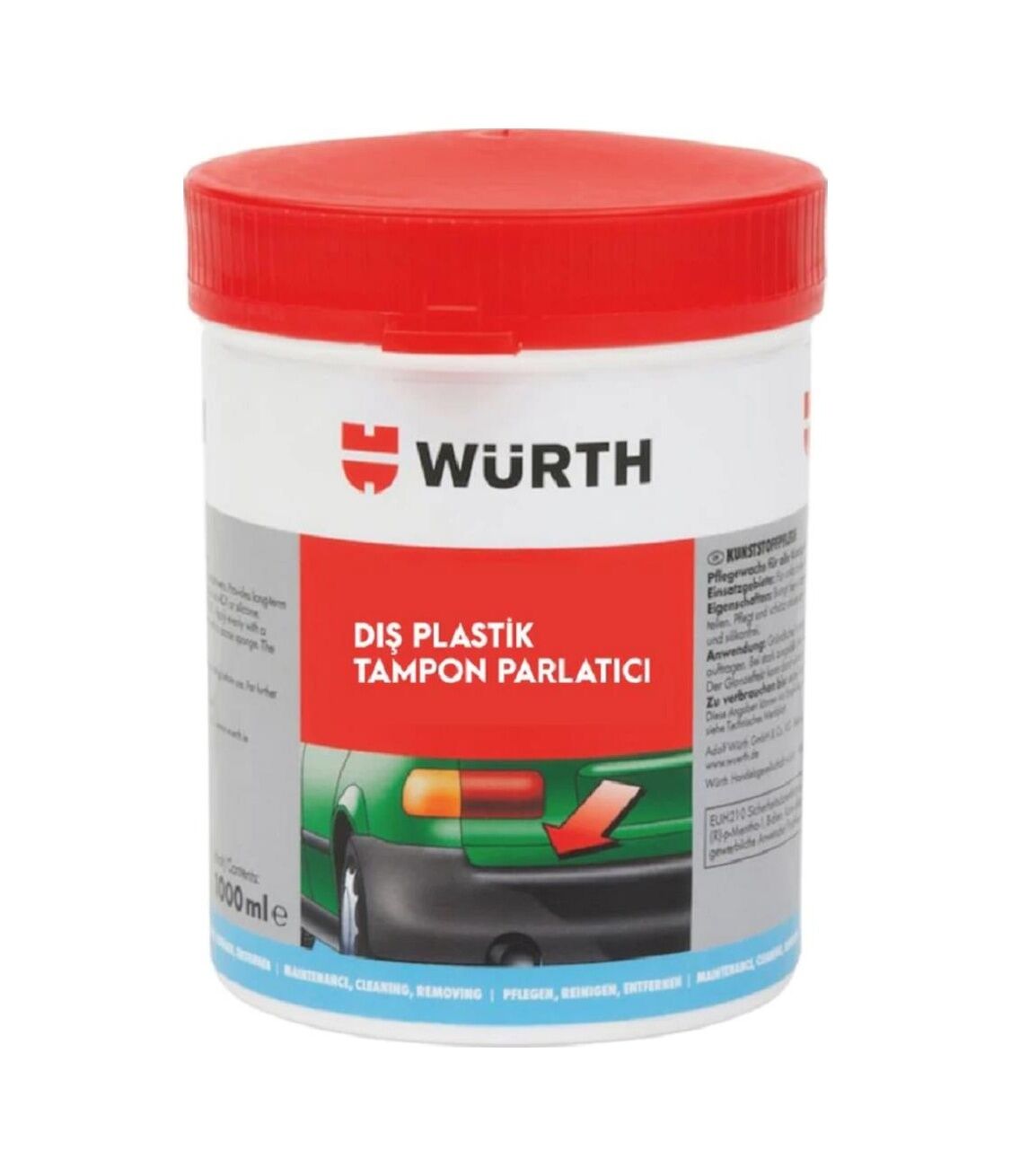 Würth Dış Plastik Ve Tampon Parlatıcı 1Lt (493613314) Çok Renkli