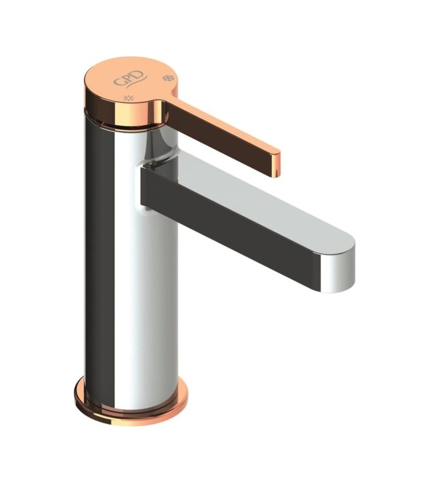 GPD GİLDO LAVABO BATARYASI SİYAH ROSE-GOLD-MLB165-S-R