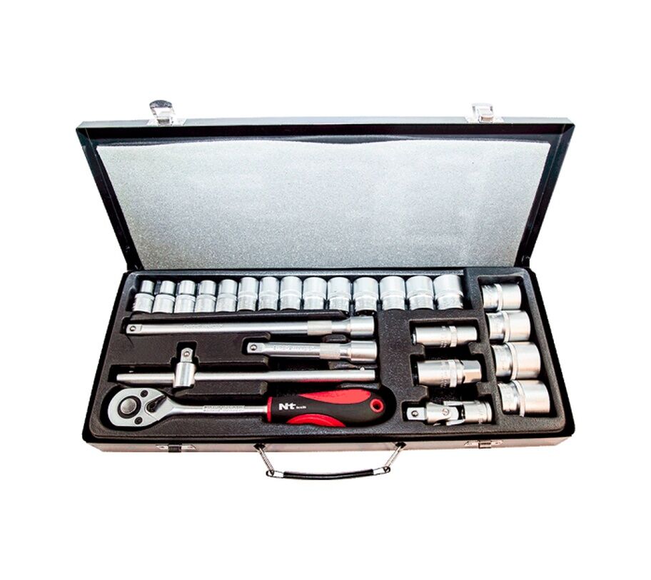 NT Tools NCSET12 26 Parça 1/2'' Altı Köşe CR-V Lokma Seti