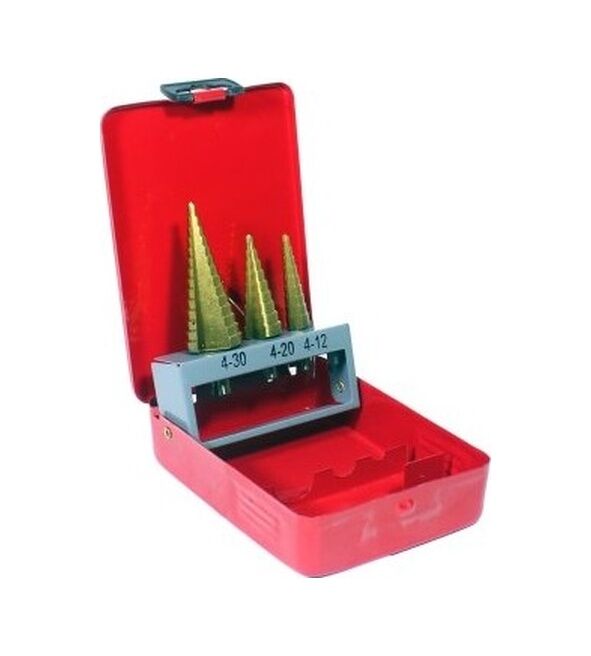 Gfb 4-12/4-20/4-30 Kademeli Matkap Ucu Seti Metal Kutu 2426