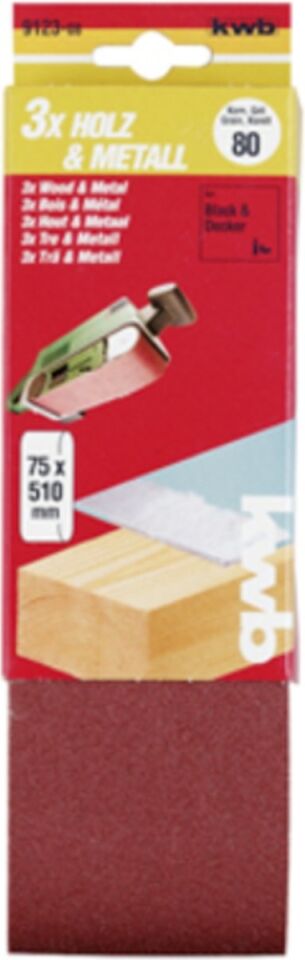 KWB 3Schl-Bänd Kor. 75x510 K 80 SB Tank Zımpara Kğt 75X510 80 kum  49912308