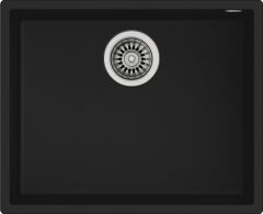 TEKA SQUARE 50.40 TG, TeGranite+, Siyah Tek Gözlü Eviye