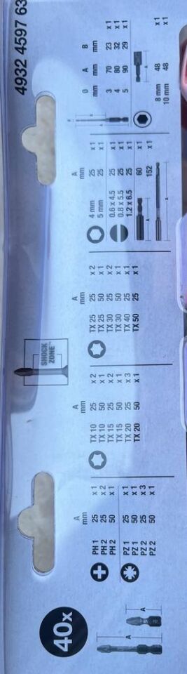 MİLWAUKE BİTS UÇ SETİ 40 PARÇA T4932459763