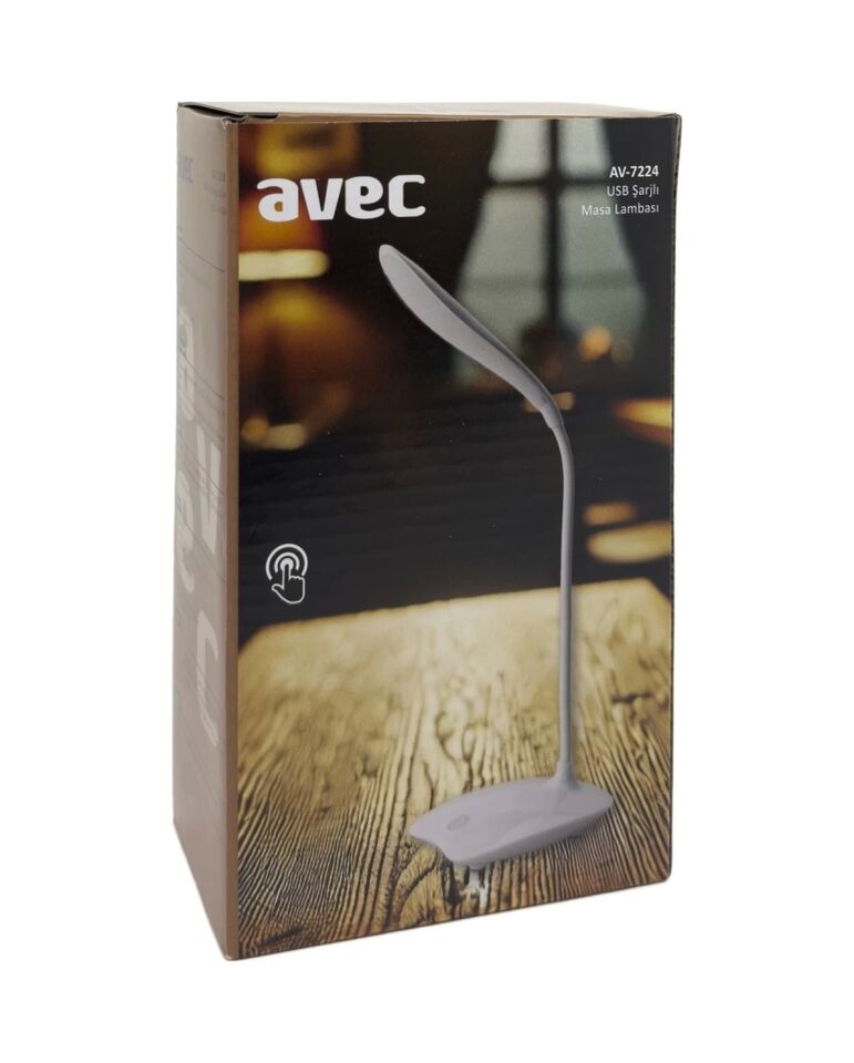 Avec Av-7224 Usb Şarjlı Masa Lambası Çok Renkli