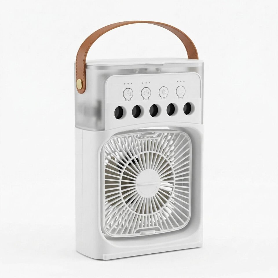 AVEC AV-F171 Su Spreyli USB Mini Fan 3 Kademe Hız Nemlendiricili Masaüstü Fan 6 Renk LED Taşınabilir Hava Soğutucu