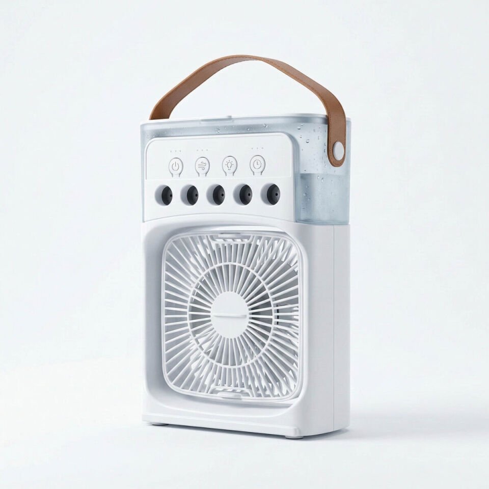 AVEC AV-F171 Su Spreyli USB Mini Fan 3 Kademe Hız Nemlendiricili Masaüstü Fan 6 Renk LED Taşınabilir Hava Soğutucu