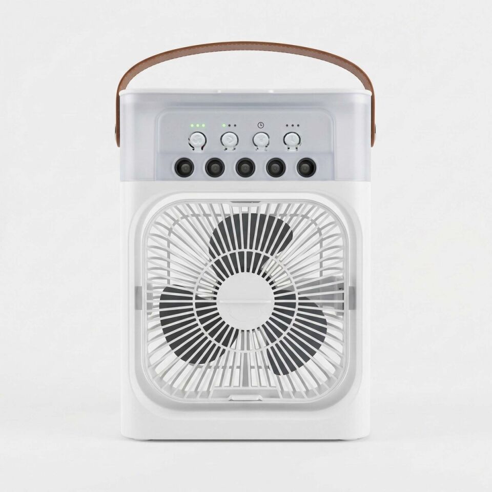 AVEC AV-F170 Su Spreyli USB Mini Fan 3 Kademe Hız Led Işıklı Masaüstü Klima Fan Nemlendirici Taşınabilir Soğutucu