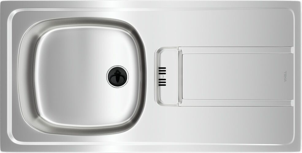 Teka Gravity 45 E- x n 1B 1D 1 Göz 1 Damlalıklı Paslanmaz Çelik Eviye - Mat Krom - 115120042