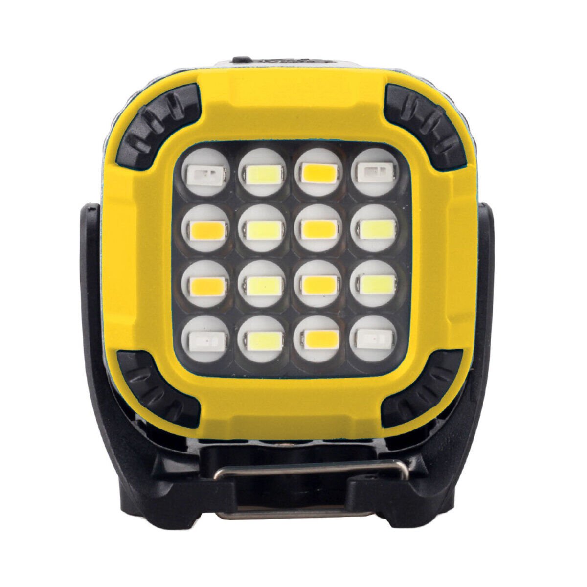 PANTHER PT-6217 USB Şarjlı El Feneri 3W 16 SMD Led 500 Lumen Beyaz Sarı Kırmızı Işık SOS Modu Taşınabilir Kamp Feneri