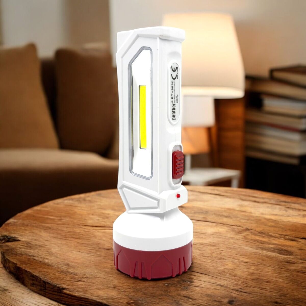 PANTHER PT-9930 USB Şarjlı Solar El Feneri 2W Led COB Led 300 Lumen Taşınabilir Güneş Enerjili Kamp ve Acil Durum Feneri