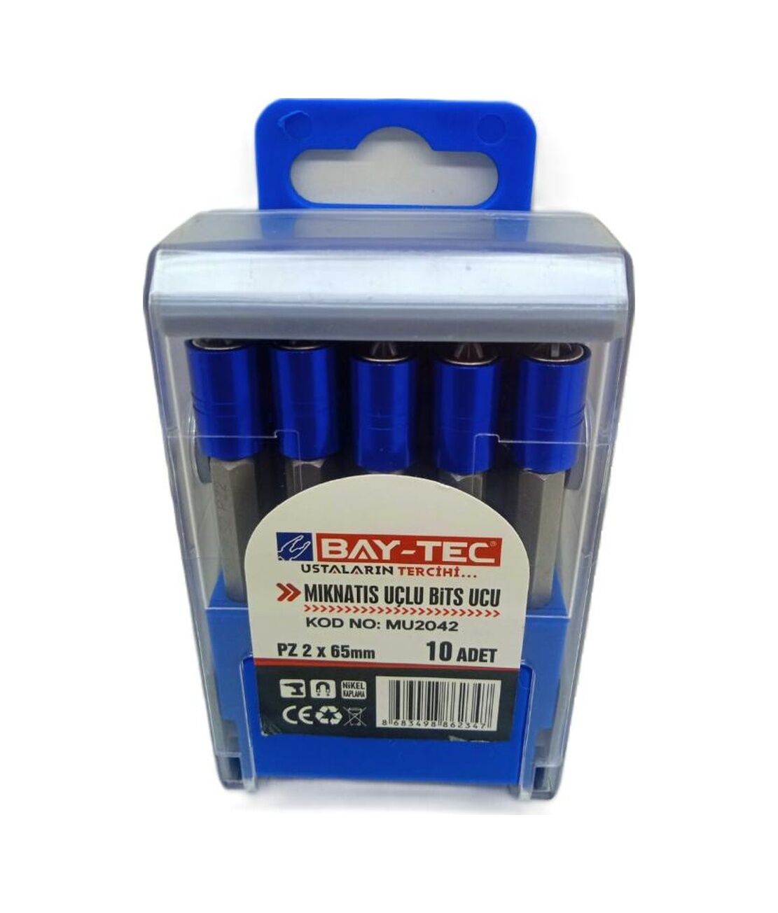 Bay-Tec Mıknatıs Uçlu Bits Ucu PZ2X65 mm Mu2042
