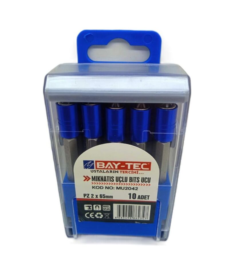 Bay-Tec Mıknatıs Uçlu Bits Ucu PZ2X65 mm Mu2042