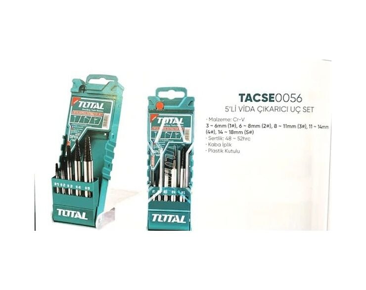TOTAL TERS KILAVUZ SÖKME 5 PARÇA