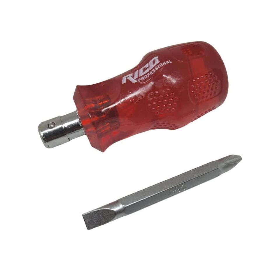 Rico 2 Fonksiyonlu Kraft Topaç Tornavida Kırmızı Düz-yıldız