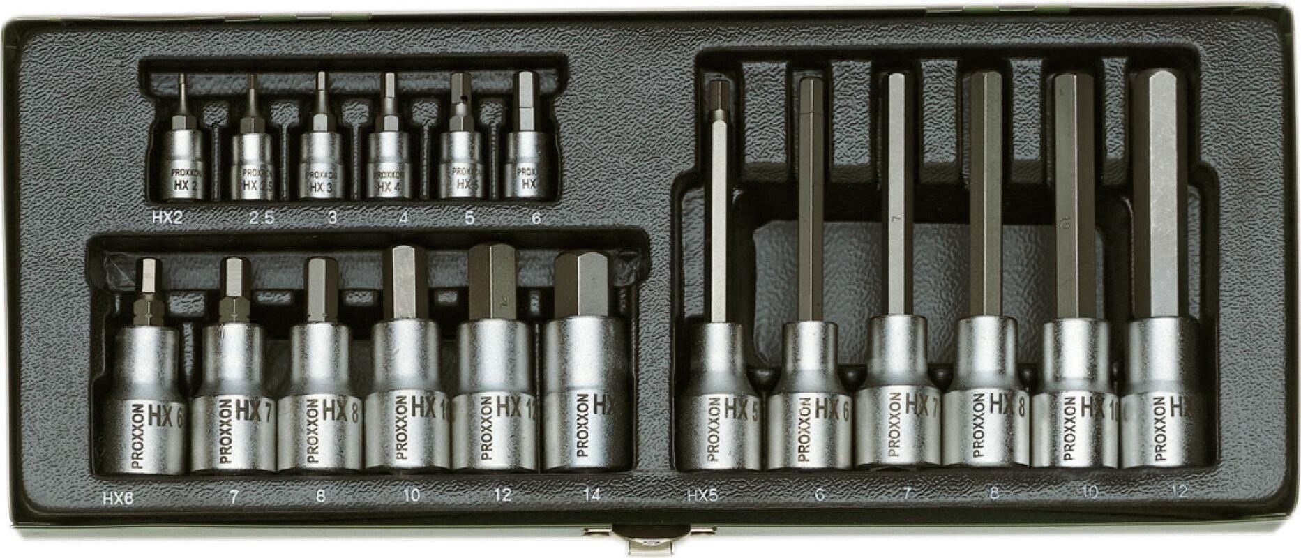 Proxxon 23100 1/4-1/2 18 Parçalı Allen Lokma Takımı