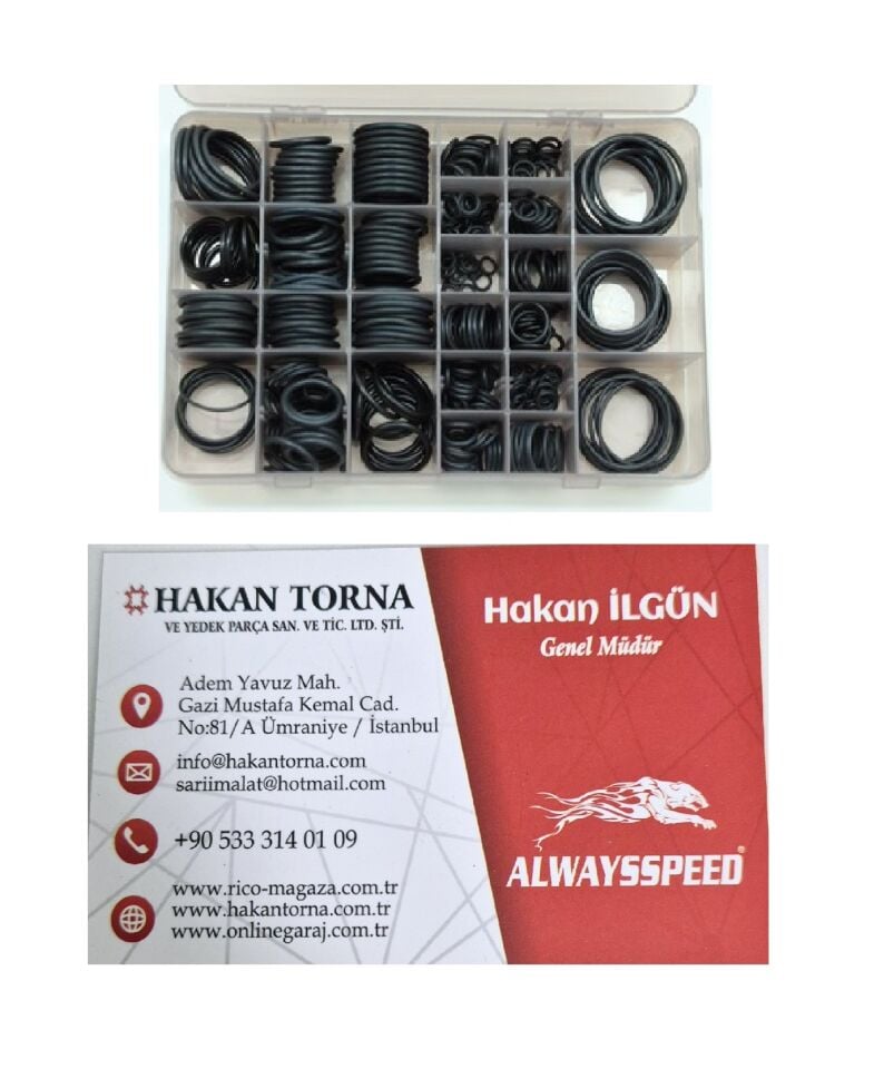 Rico 447 Parça O-ring Seti Yağ Ve Yakıt Conta Seti