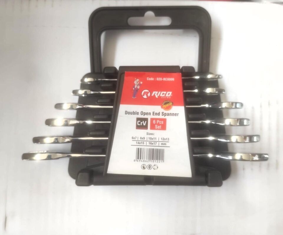 RİCO ANAHTAR SETİ AÇIK AĞIZ 6 PARÇA RC8006