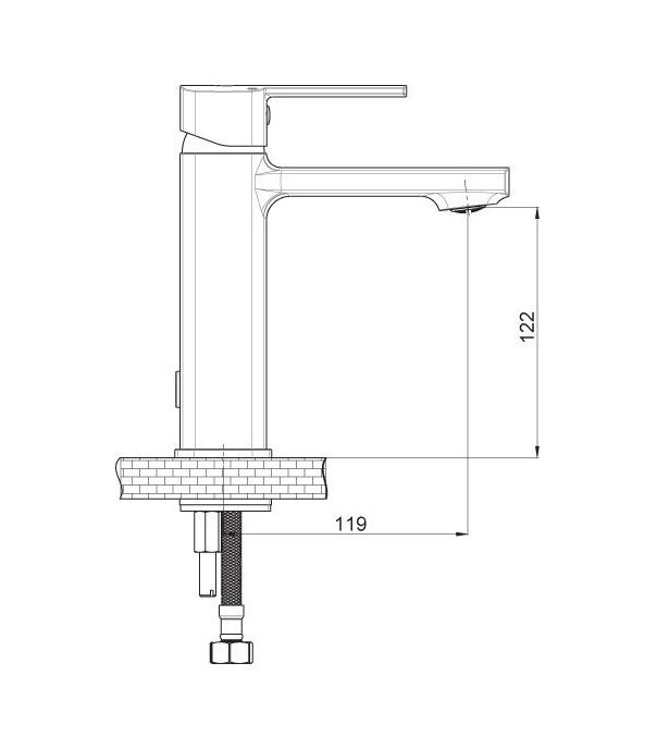 GPD PEDRA LAVABO BATARYASI SİYAH-MLB160-S