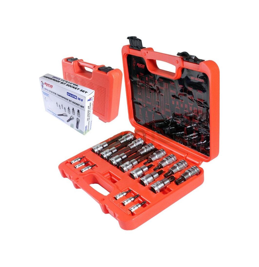 RİCO DELİKLİ TORX LOKMA SETİ 20 PC 1/4-1/2 RC3029