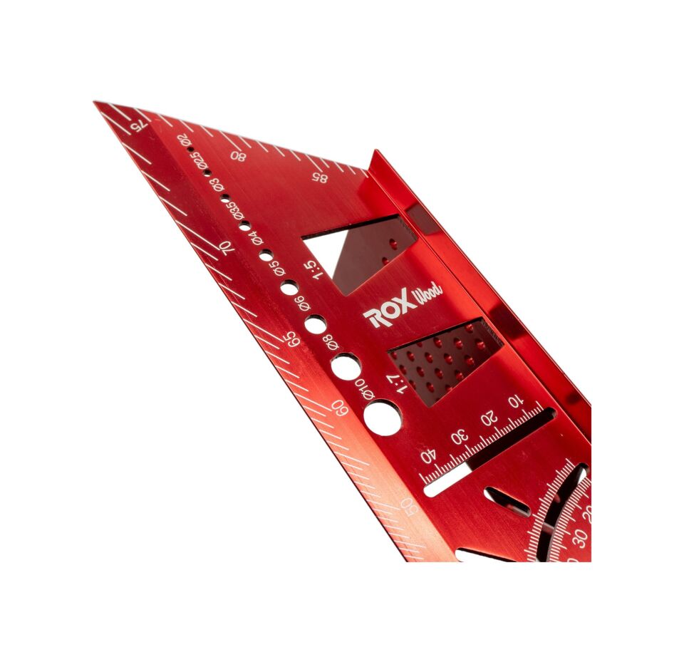 Rox Wood 0092 Alüminyum 3d Açılı Gönye İşaretleme 150 Mm