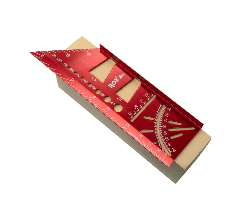 Rox Wood 0092 Alüminyum 3d Açılı Gönye İşaretleme 150 Mm