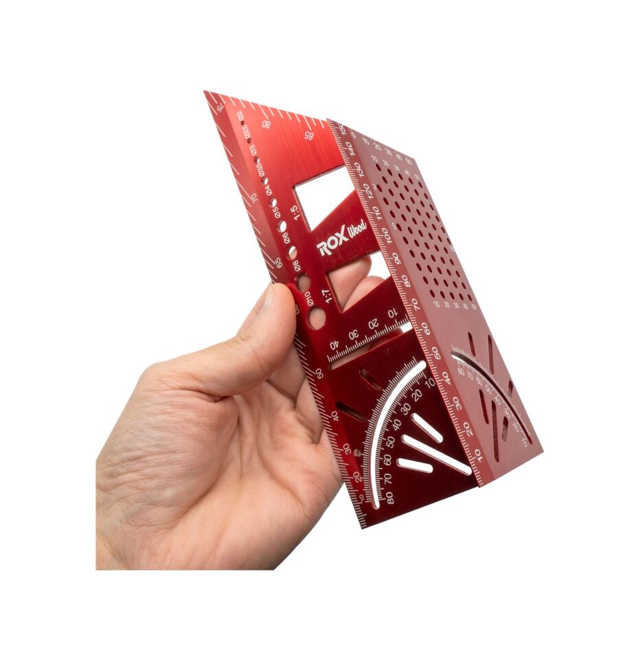 Rox Wood 0092 Alüminyum 3d Açılı Gönye İşaretleme 150 Mm