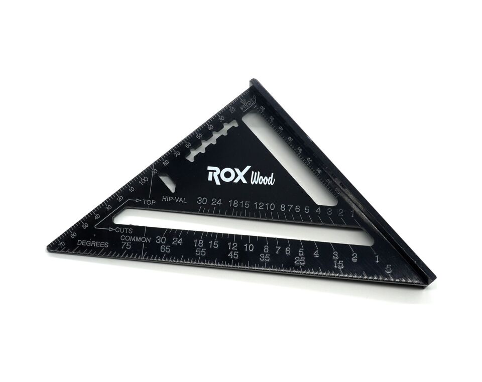 Rox Wood Alüminyum Üçgen Gönye 45 Derece