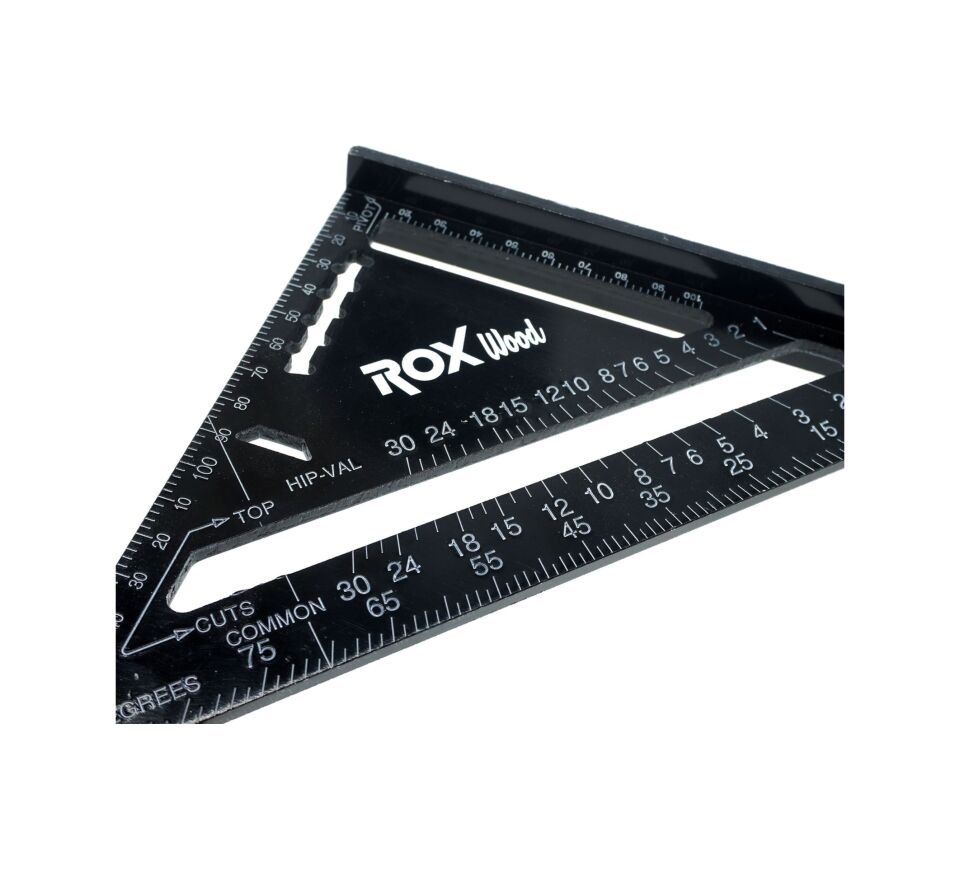 Rox Wood Alüminyum Üçgen Gönye 45 Derece