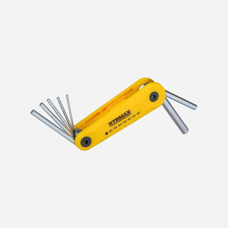 RTRMAX RH03847 Hex Çakı Allen Seti 7’li TX Lokma Mat Krom Kaplama Pratik Tornavida Elyaf Takviyeli Plastik Muhafaza