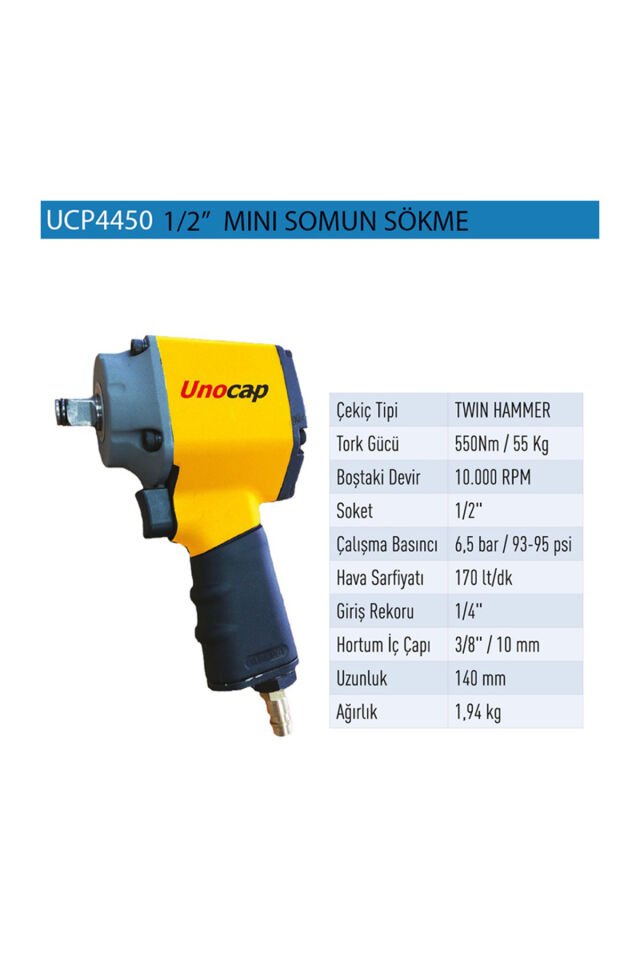 UNOCAP HAVALI MİNİ SOMUN SÖKME 1/2 UCP4450