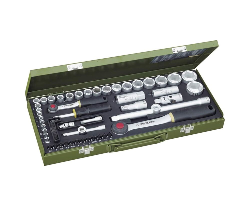 Proxxon 23040 1/4'' Ve 1/2'' 56 Parçalı Lokma Takımı