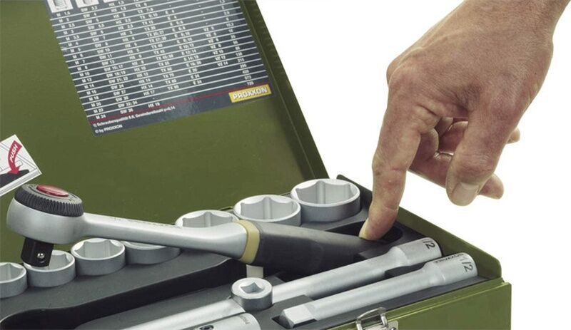 Proxxon 23040 1/4'' Ve 1/2'' 56 Parçalı Lokma Takımı