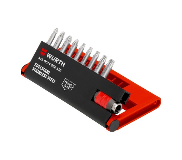 Würth Bits Uç Seti Paslanmaz Çelik 1/4 10 Parça