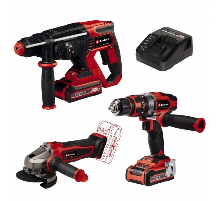 Einhell TE-TK 18/3 Li +2 (CD+AG+HD) vidalama, kırıcı, taşlama