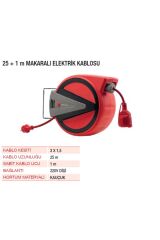 YAMA ELEKTİRİKLİ MAKARALI KABLO 25 MT