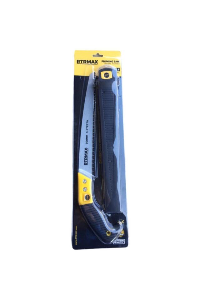 RTR 300 mm Kılıflı Budama Testeresi Kalın Diş Bahçe Dal Ağaç Kesme El Testeresi RH17430