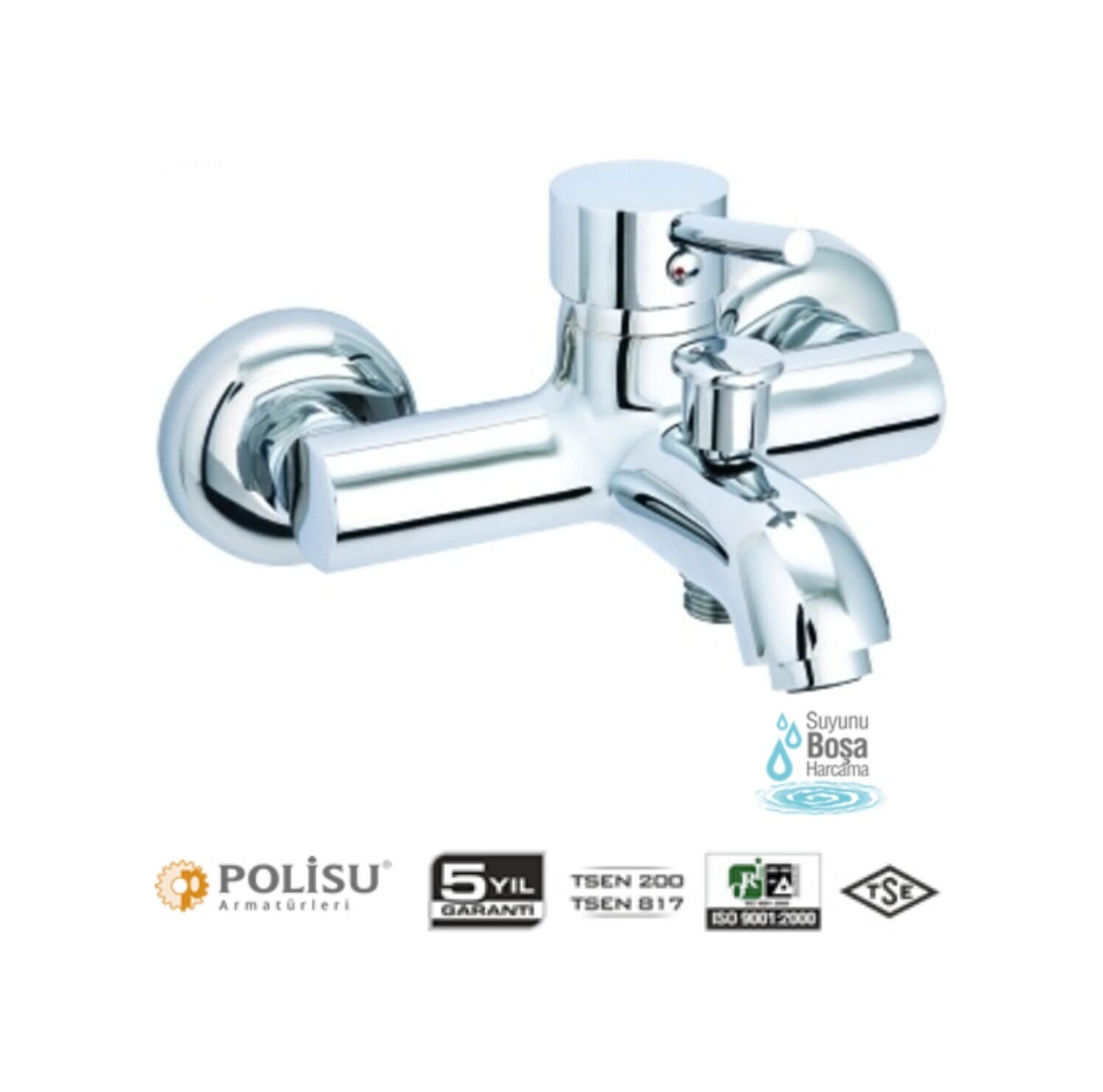 Polisu Trend Mix Banyo Bataryası Trd350 Krom