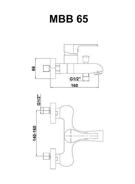 Gpd Banyo Bataryası Armatürü Atros Mbb65 Krom