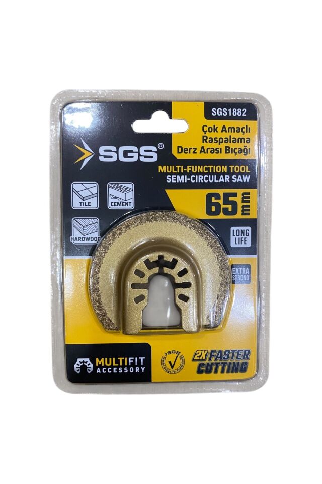 Sgs 1882 Multı-tools Kesici Ve Raspalama Derz Arası Temizleme Karbür 65mm