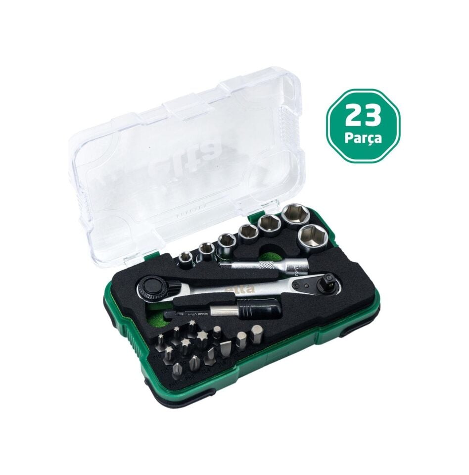 ELTA LOKMA ANAHTAR VE BİTS SET 23 PARÇA 1/4
