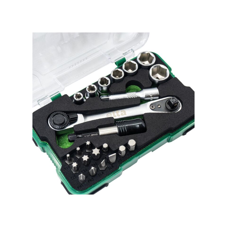 ELTA LOKMA ANAHTAR VE BİTS SET 23 PARÇA 1/4