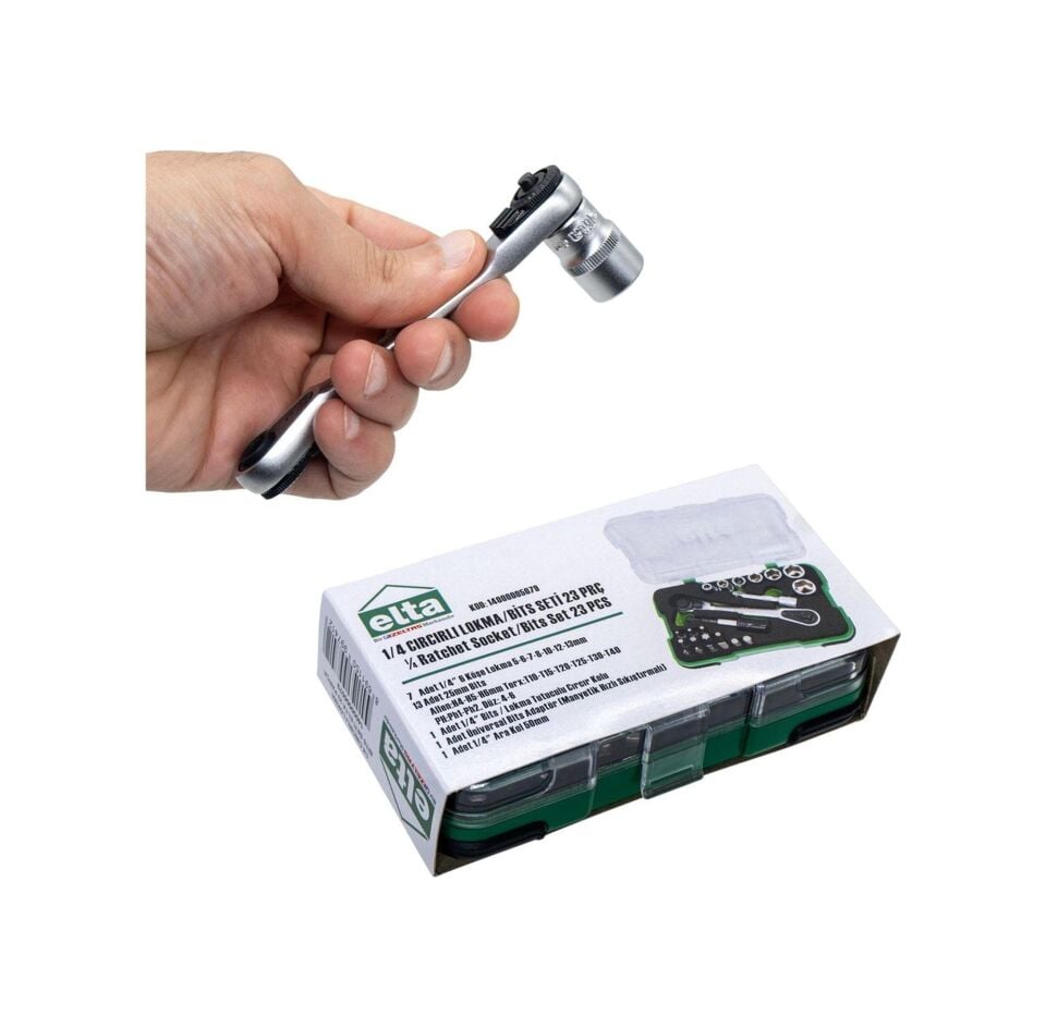 ELTA LOKMA ANAHTAR VE BİTS SET 23 PARÇA 1/4