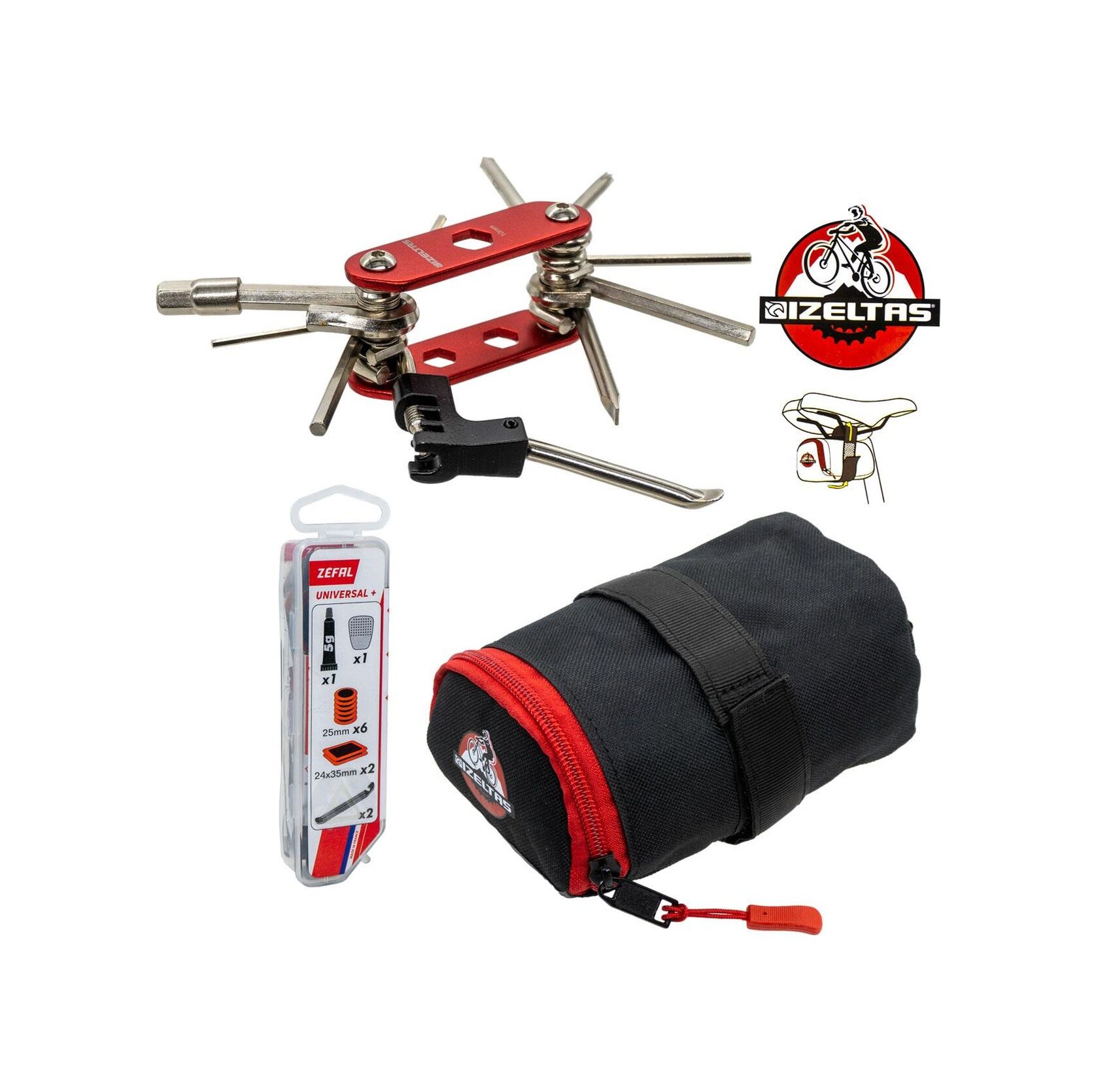 İZELTAŞ BİSİKLET ONARIM SETİ 3 PARÇA