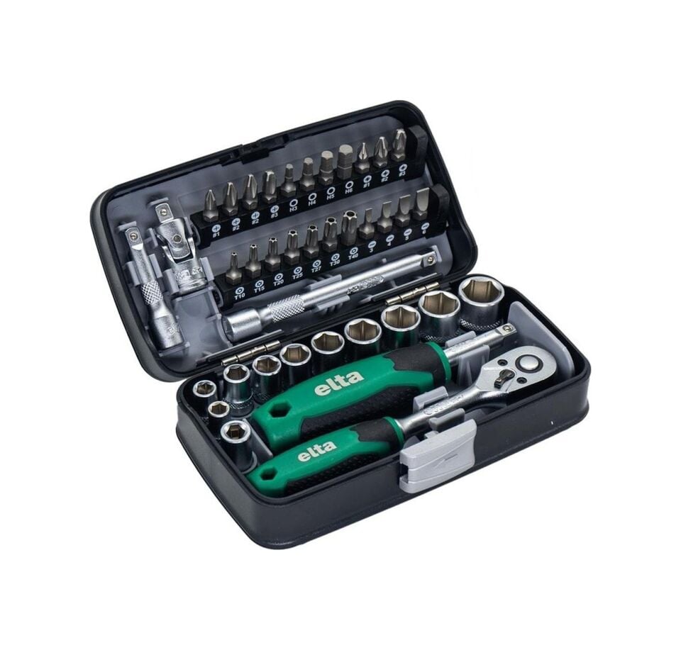 ELTA LOKMA ANAHTAR VE BİTS SET 38 PARÇA 1/4