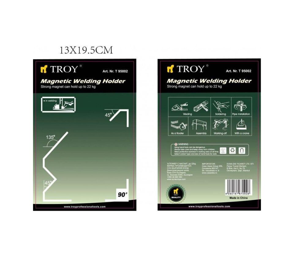 TROY MIKNATISLI KAYNAK TUTUCU 22 KG 95002