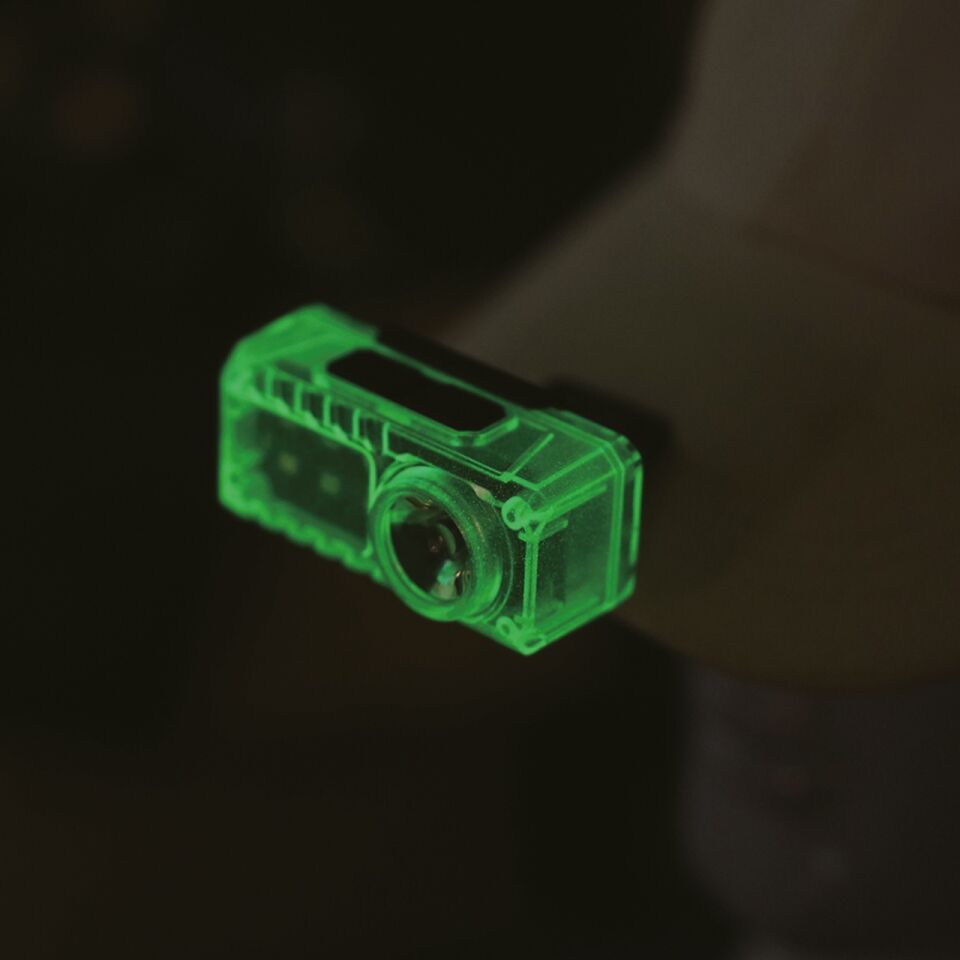 Hareket Sensörlü Kafa Lambası 500 Lümen Usb Şarjlı Type-c Kafa Feneri Balıkcı Işığı Siyah - Beyaz